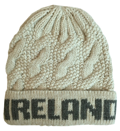 Ireland Text Chunky Hat Turn-Up - Image 3