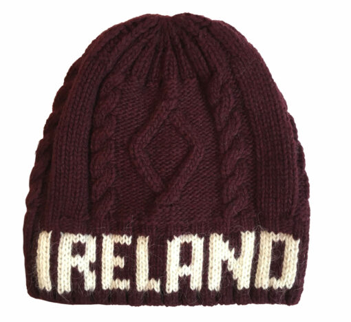 Ireland Text Knitted Hat