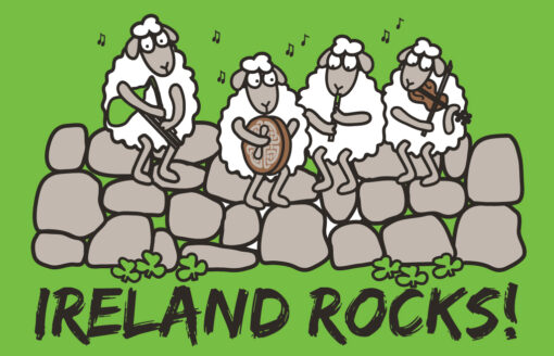 Ireland Rocks      (Plastic Magnet)