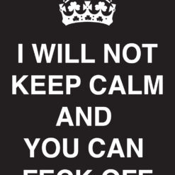 Keep Calm Feck Off (Metal Magnet)