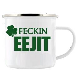 Feckin Eejit Enamel Mug