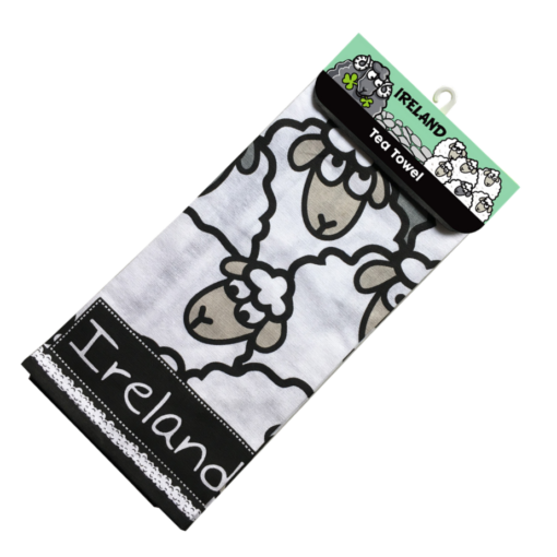 Sheep Paddock Allover Tea Towel